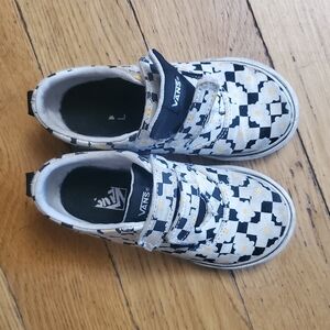Vans Kids' Floral Checkered Sneakers Size 9 Toddler